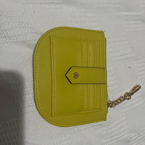 Ann Klein chartreuse coin purse